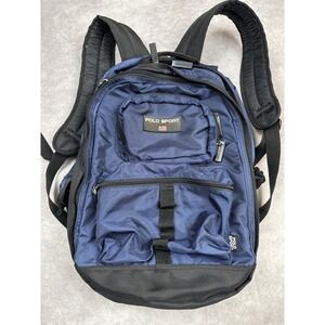 Vintage Polo Sport Ralph Lauren Backpack Mens Large‎ Nylon Classic Pockets Bag